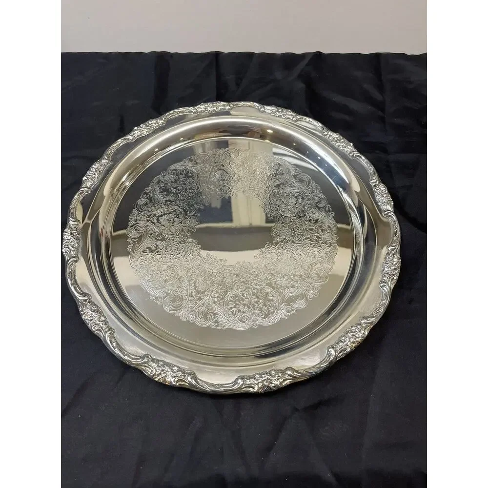 30 Year Service Silverplate Platter International Silver Pacific Northwest BELL